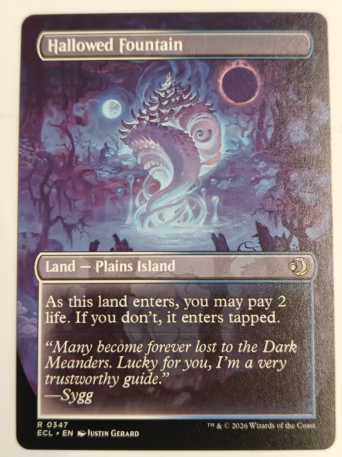 Hallowed Fountain (Borderless) Lorwyn Eclipsed - Non-Foil #0347 NM ENG MTG