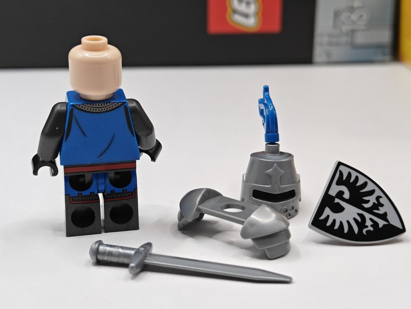 NEW Medieval Black Falcon Knight Custom Lego Minifigure 10305 or 21325