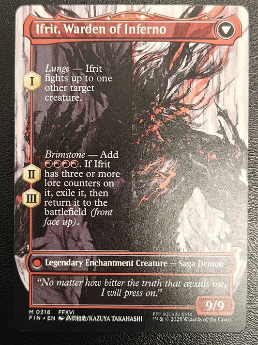 Clive, Ifrit's Dominant Warden of Inferno FIN MTG 318 BORDERLESS NM
