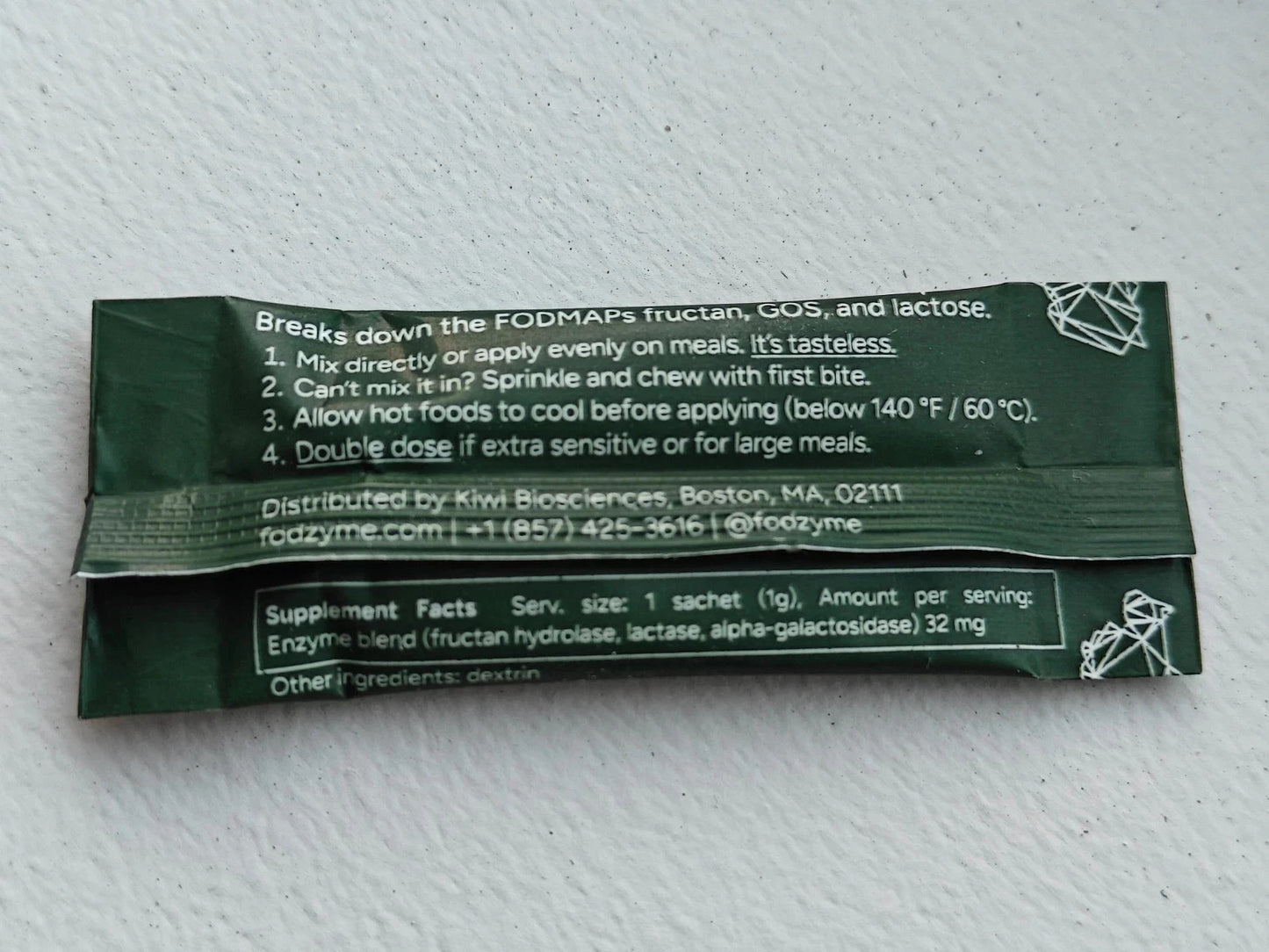 FODZYME On-The-Go Digestive Enzymes,  28-Dose Stick Pack