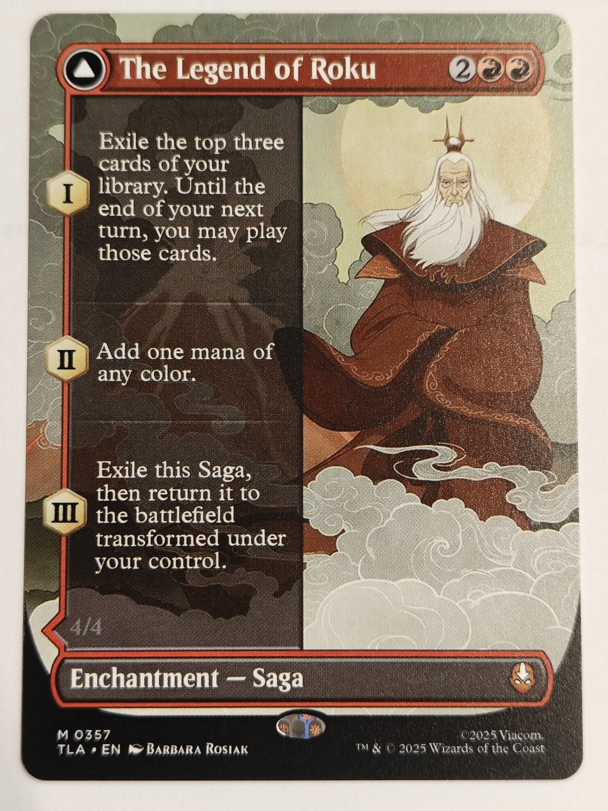 The Legend of Roku (Borderless) Avatar The Last Airbender Regular English MTG NM