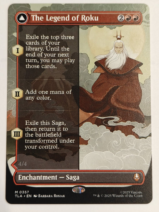 The Legend of Roku (Borderless) Avatar The Last Airbender Regular English MTG NM