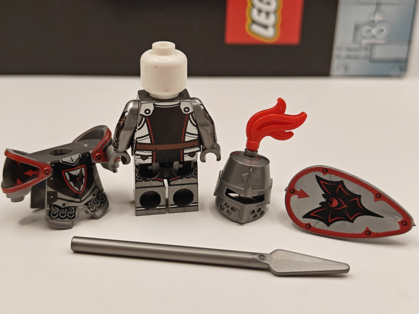 NEW Castle Armored Fright Knight Custom Lego Minifigure Medieval Tournament