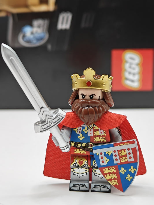 NEW Castle Royal King Custom Lego Minifigure Classic Kingdoms