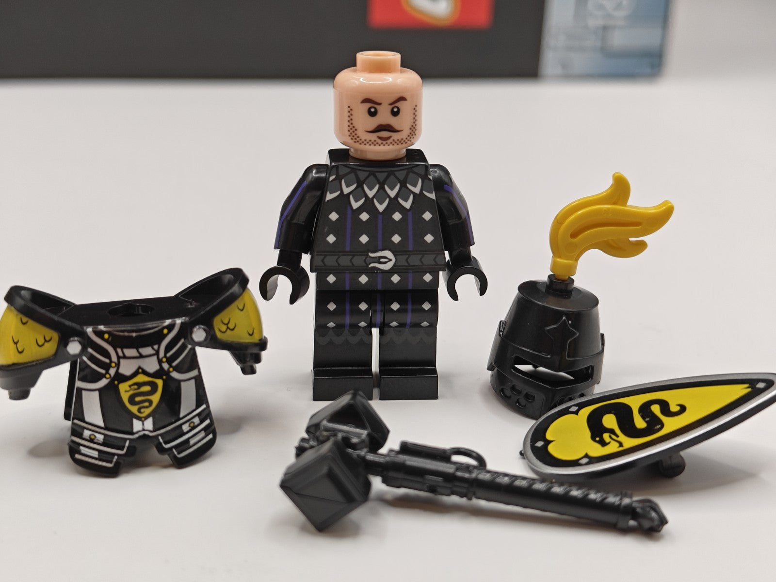 NEW Castle Armored Serpent Knight Custom Lego Minifigure Medieval Tournament