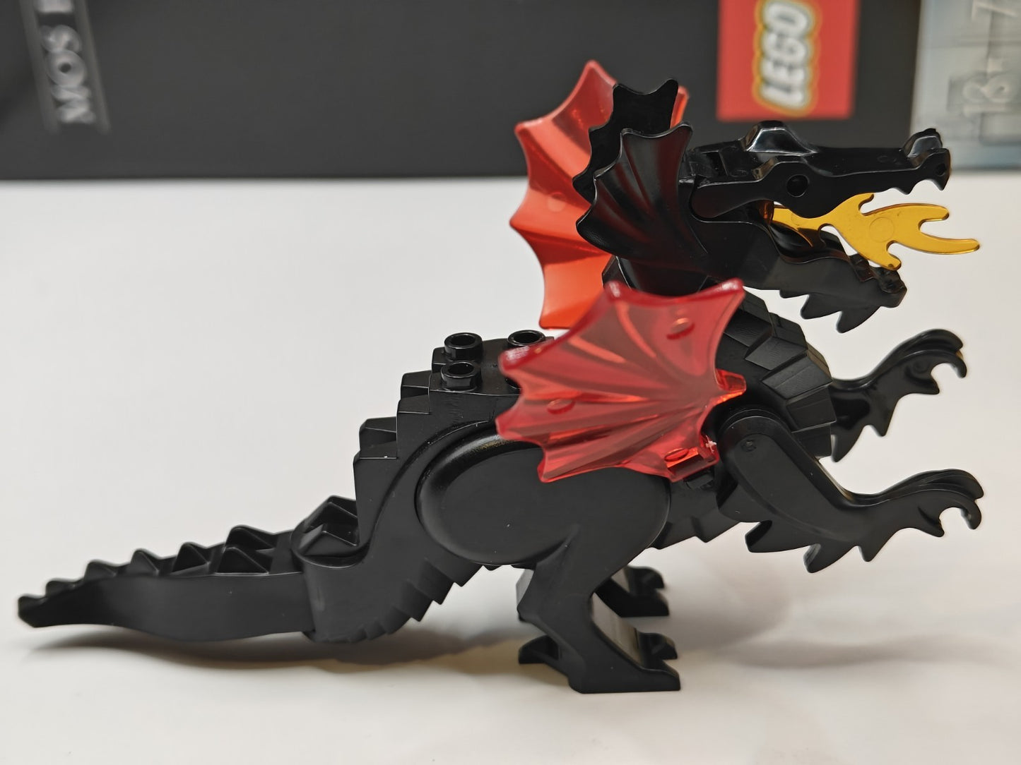 NEW Classic Medieval Castle Black Dragon Custom Lego Minifigure Fire Breathing