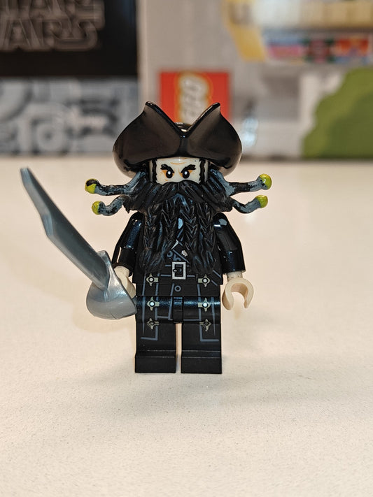 NEW Pirates Of The Caribbean Blackbeard Custom Lego Minifigure from 4195 4192