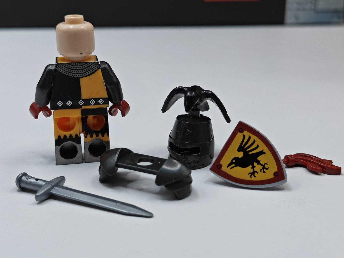NEW Castle Tournament Raven Knight Custom Lego Minifigure Medieval Paladin