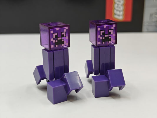 NEW LEGO Minecraft 2x Enchanted Creeper Minifigure 21176