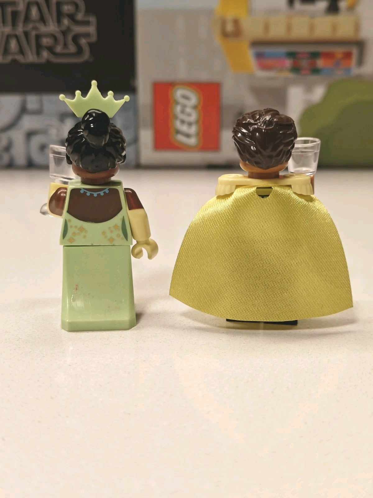 NEW Prince Naveen & Princess Tiana Custom Lego Minifigure Disney Castle 43222
