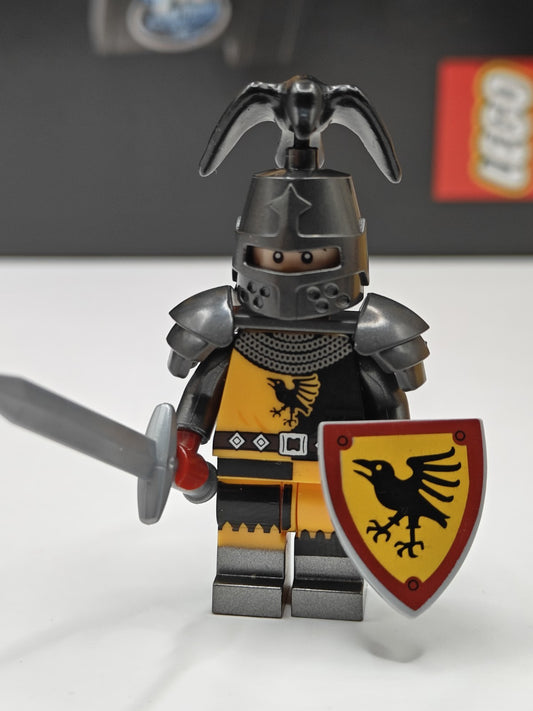 NEW Castle Tournament Raven Knight Custom Lego Minifigure Medieval Paladin