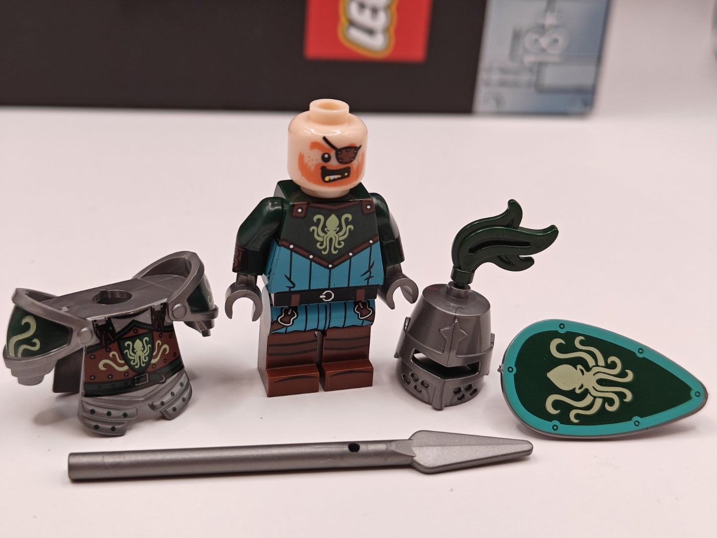 NEW Castle Armored Kraken Knight Custom Lego Minifigure Medieval Tournament