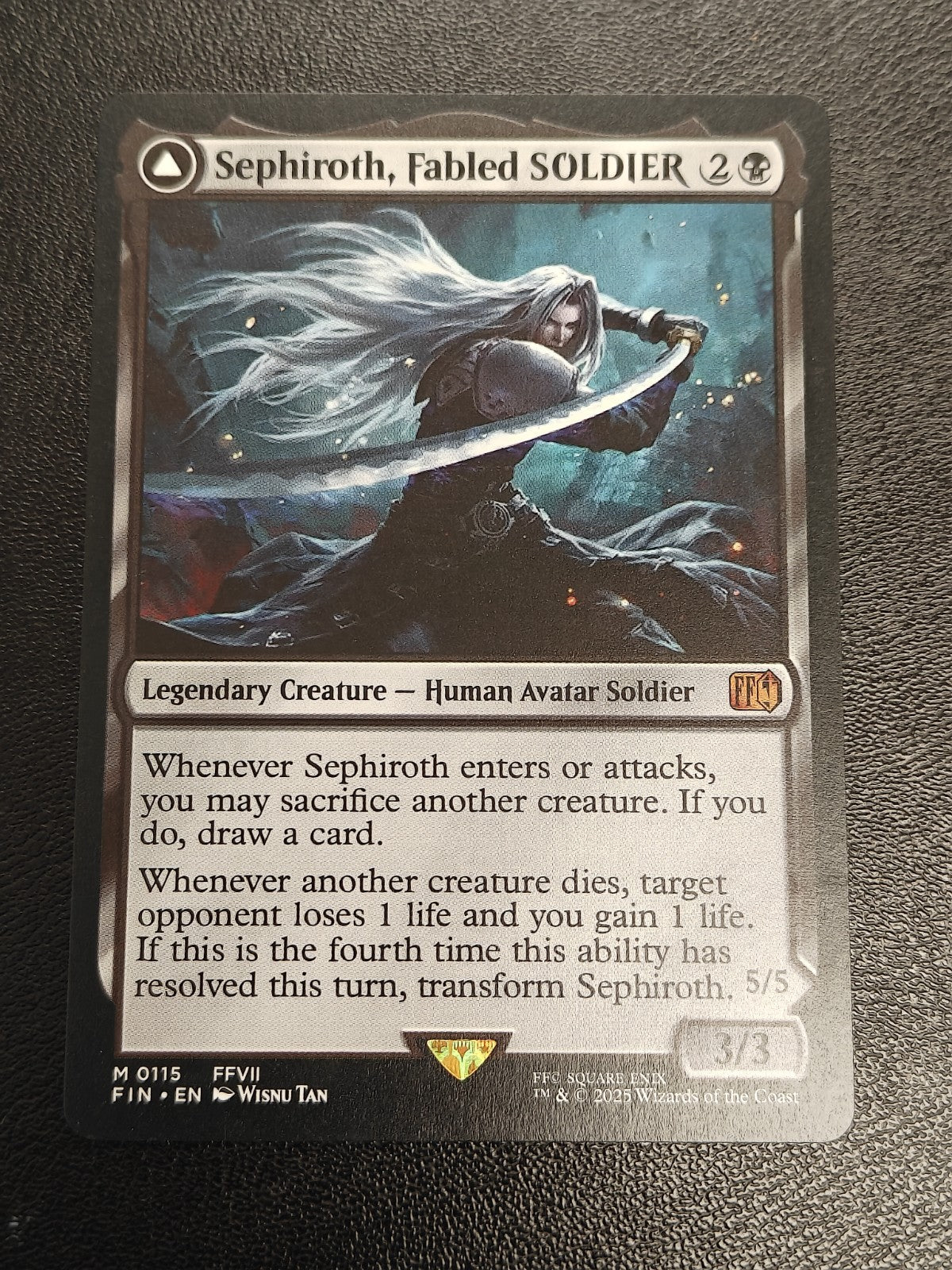 MTG Sephiroth, Fabled SOLDIER 115 Universes Beyond: Final Fantasy Regular