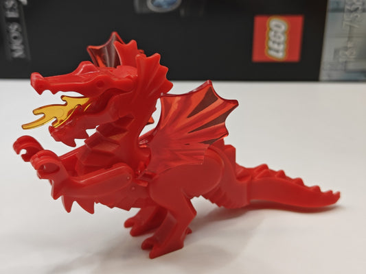 NEW Classic Medieval Castle Red Dragon Custom Lego Minifigure Fire Breathing