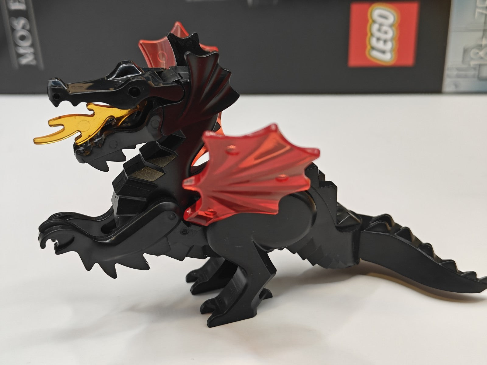 NEW Classic Medieval Castle Black Dragon Custom Lego Minifigure Fire Breathing