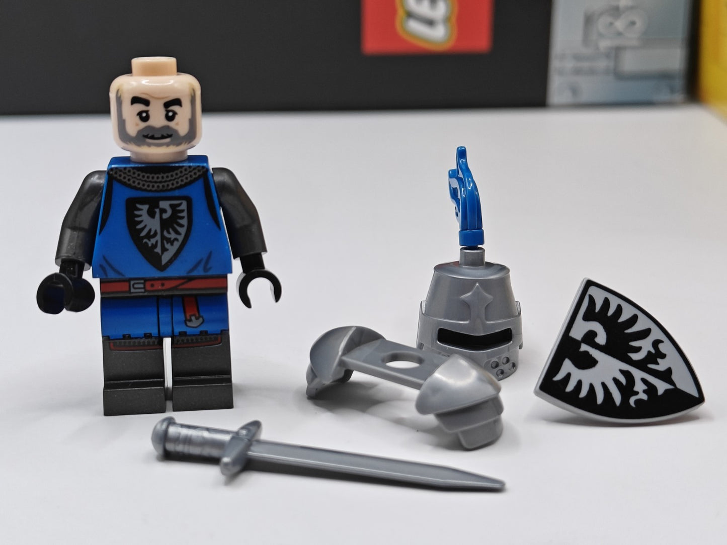 NEW Medieval Black Falcon Knight Custom Lego Minifigure 10305 or 21325