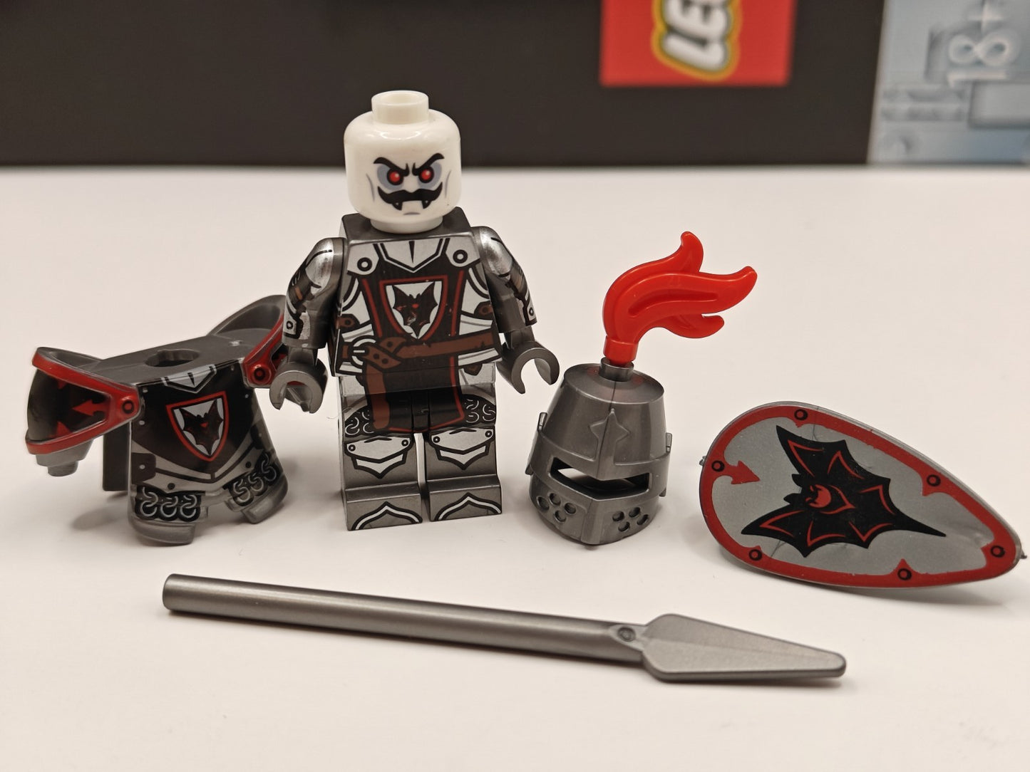 NEW Castle Armored Fright Knight Custom Lego Minifigure Medieval Tournament
