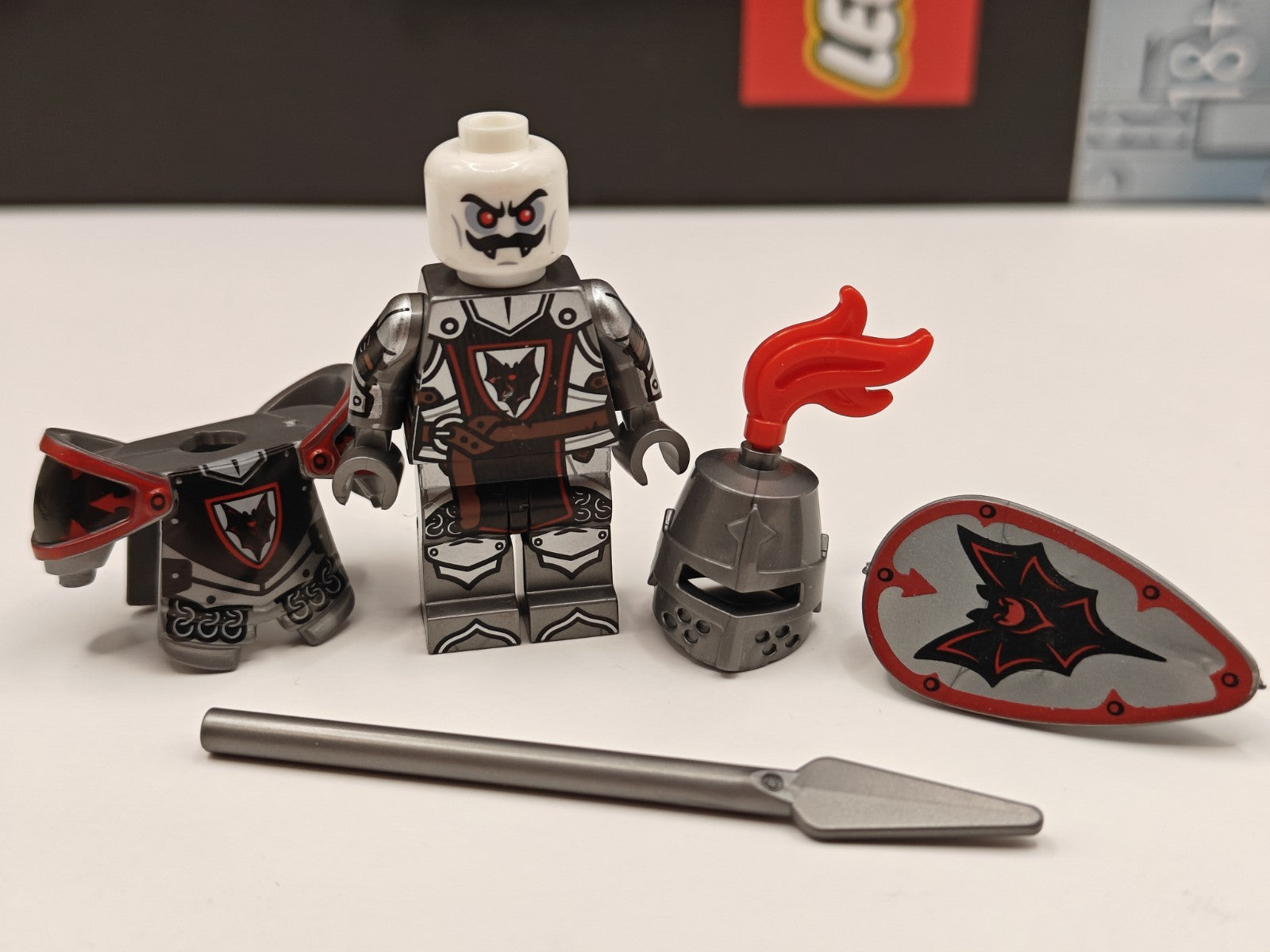 NEW Castle Armored Fright Knight Custom Lego Minifigure Medieval Tournament