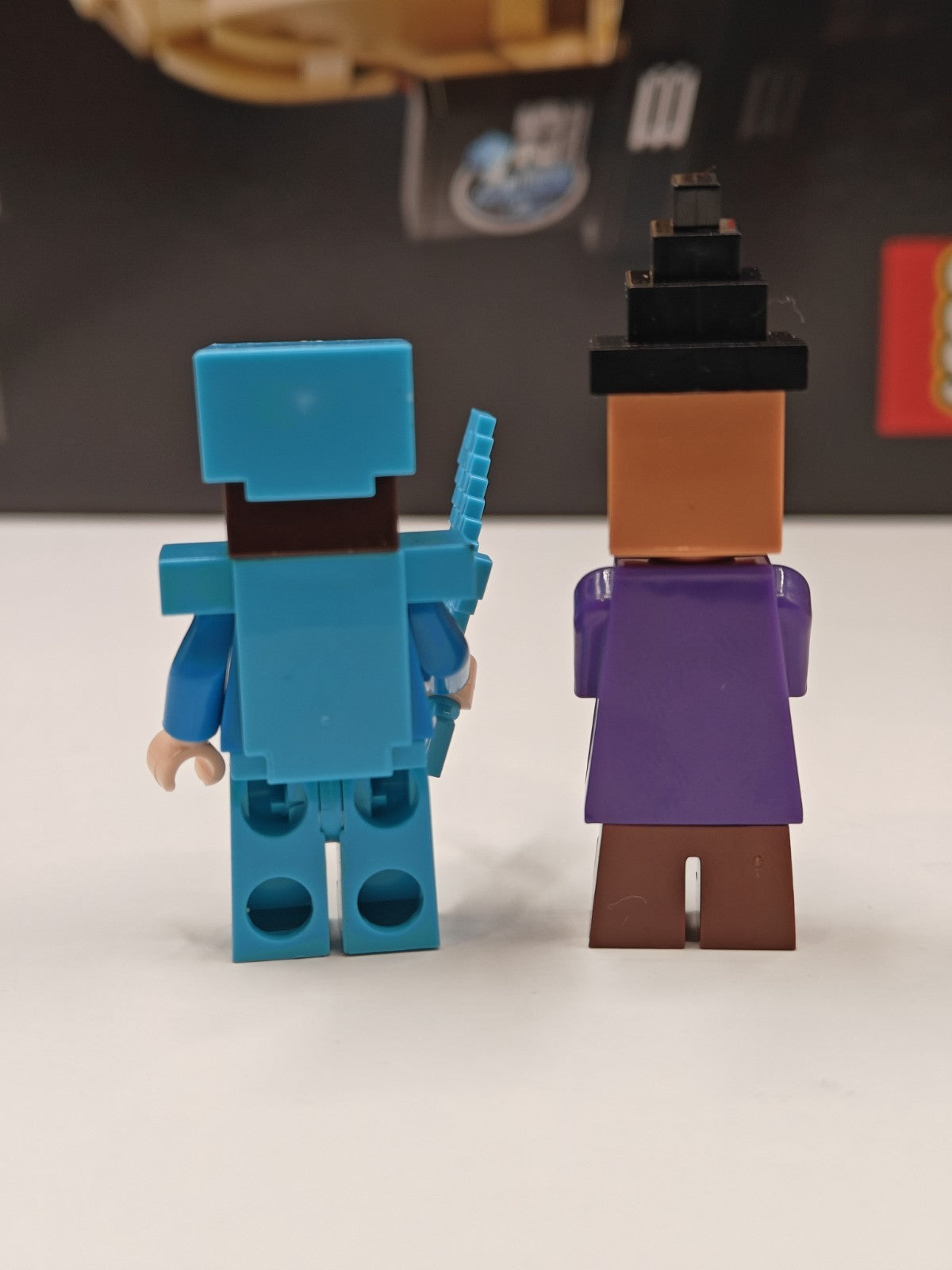 NEW Minecraft Witch & Steve with Diamond Armor Lego Minifigures
