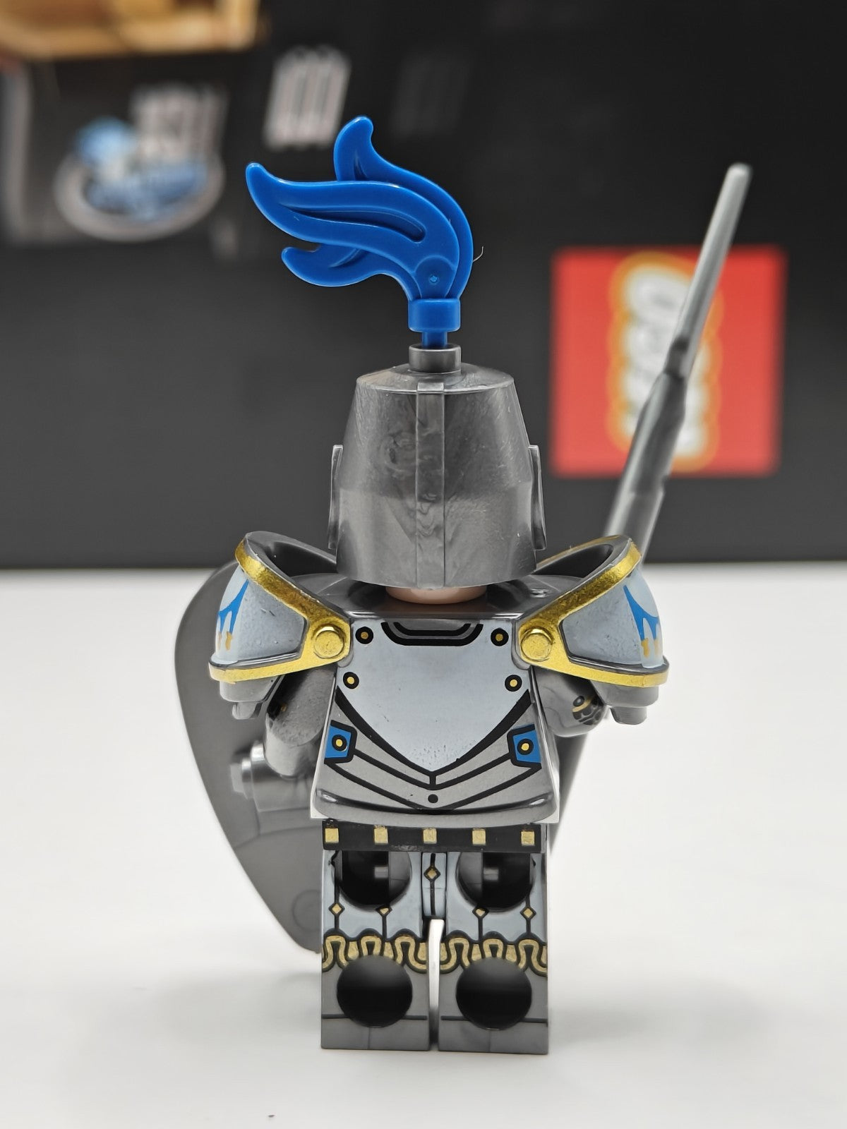 NEW Castle Armored Horse Knight Custom Lego Minifigure Medieval Tournament