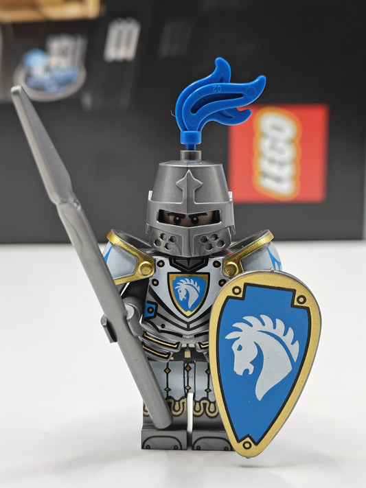 NEW Castle Armored Horse Knight Custom Lego Minifigure Medieval Tournament
