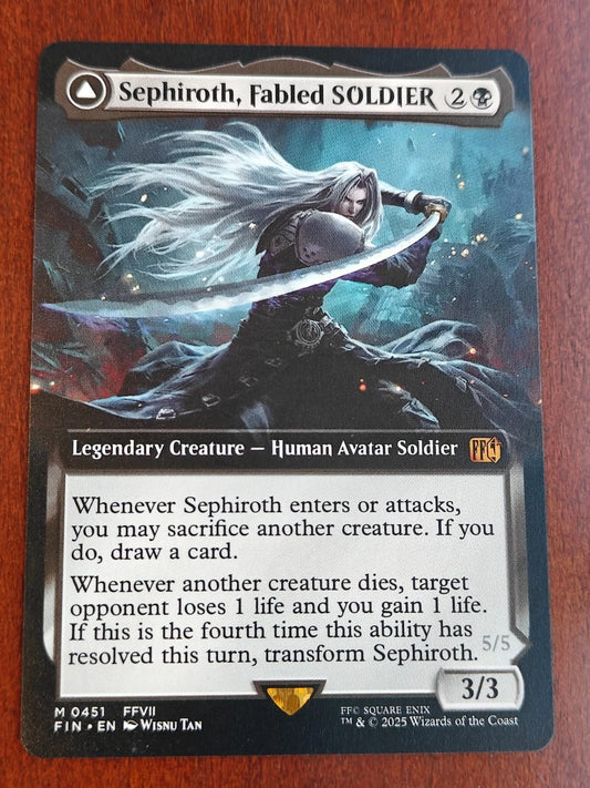 Sephiroth, Fabled SOLDIER (Extended Art) 0451 Final Fantasy Regular MTG NM/M