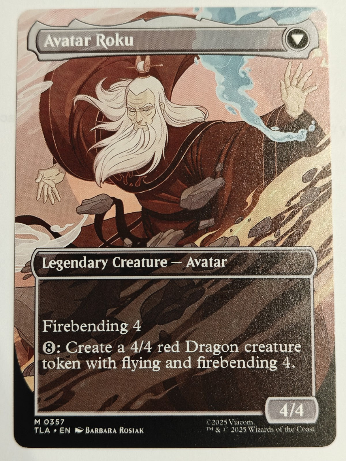 The Legend of Roku (Borderless) Avatar The Last Airbender Regular English MTG NM