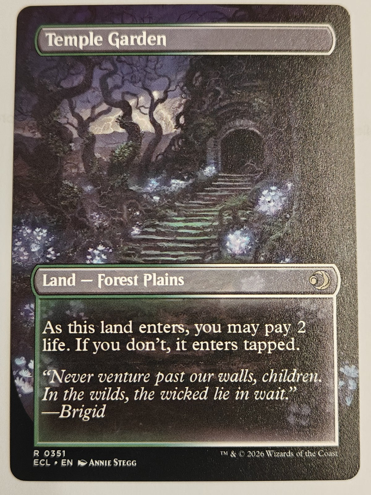 Temple Garden (Borderless) Lorwyn Eclipsed Non-Foil MTG NM