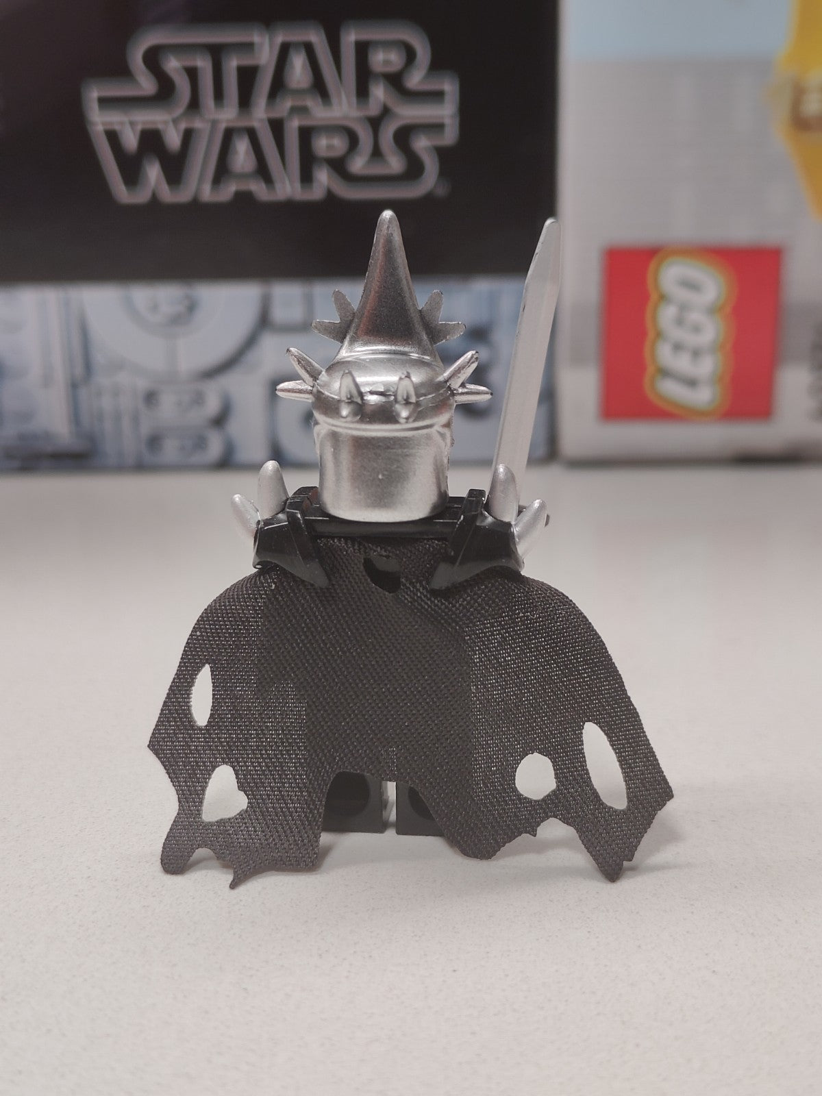 NEW Lord Of The Rings Witch King of Angmar Custom Lego Minifigure w/ Accessories